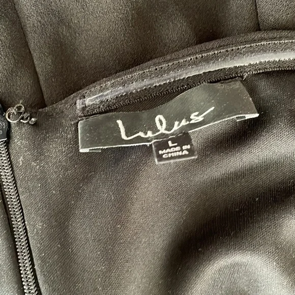 Lulus Cheers to This Black Off-the-Shoulder Bodycon Dress Size L - Picture 8 of 8